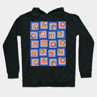 Abstract geometric shapes -blue Hoodie